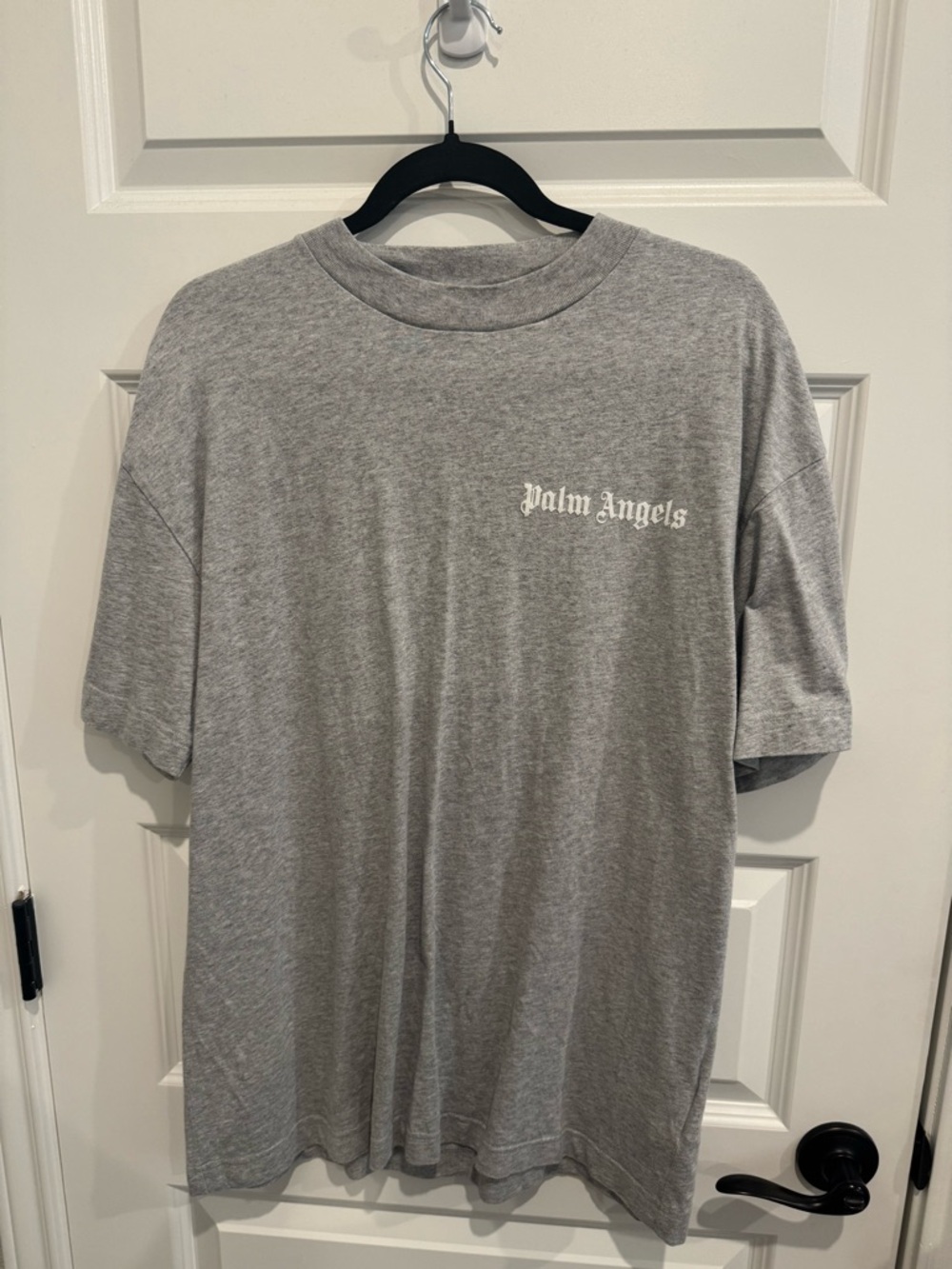 Palm Angels Men's Grey Logo T-Shirt